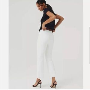 SPANX Black Top and White Pants Set